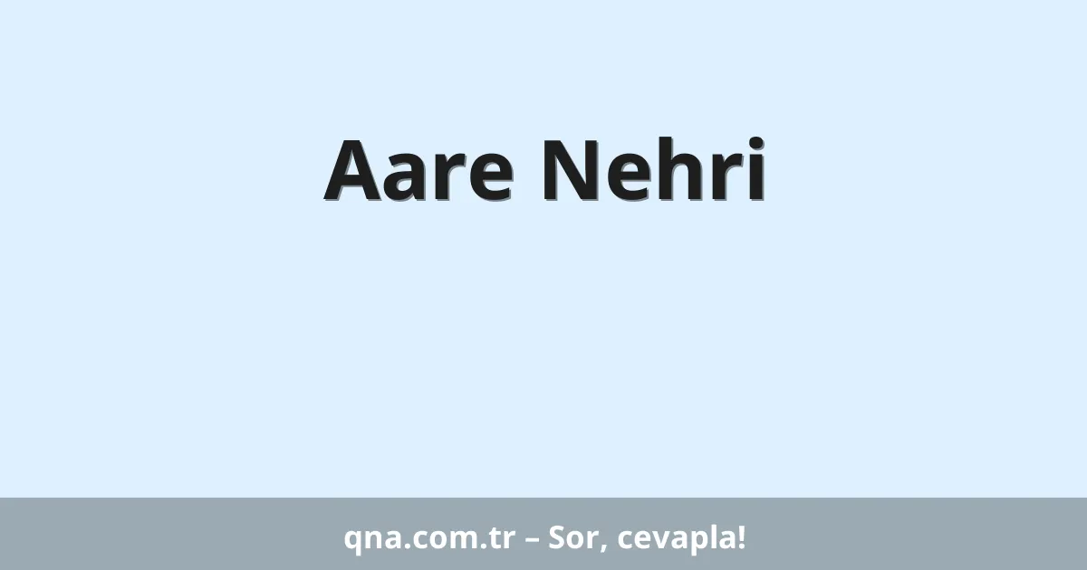 Aare Nehri