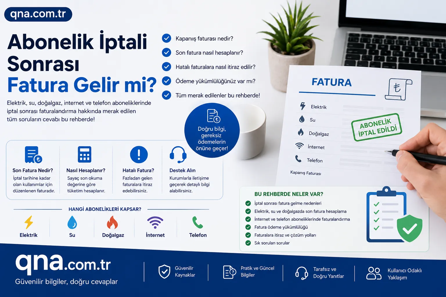 Abonelik iptali sonrası fatura gelir mi?