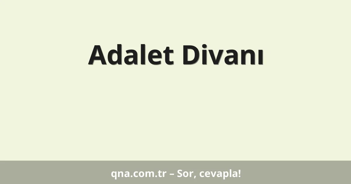 Adalet Divanı