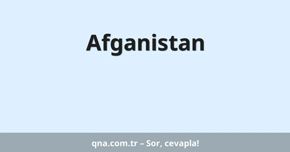 Afganistan