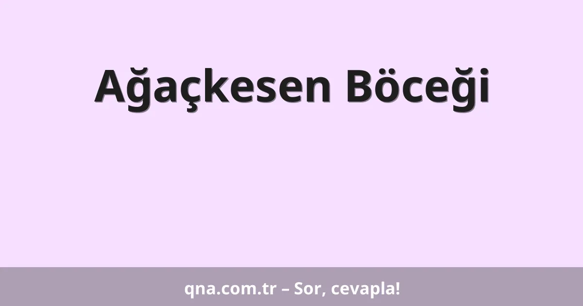 Ağaçkesen Böceği