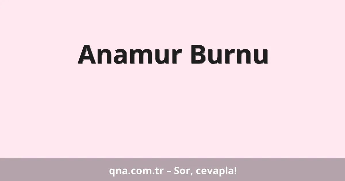 Anamur Burnu