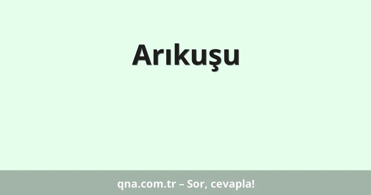 Arıkuşu