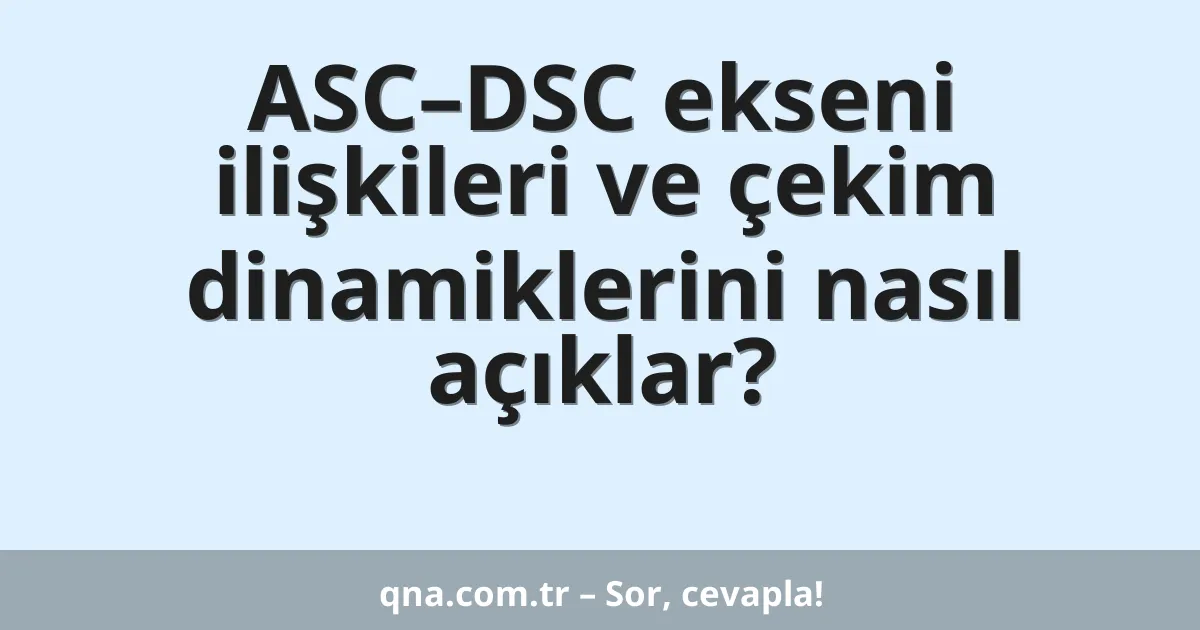 ASC–DSC ekseni ilişkileri ve çekim dinamiklerini nasıl açıklar?