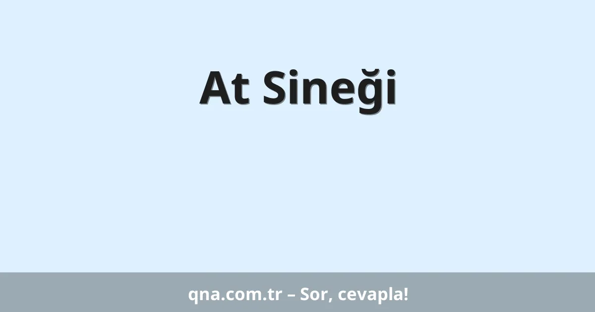 At Sineği