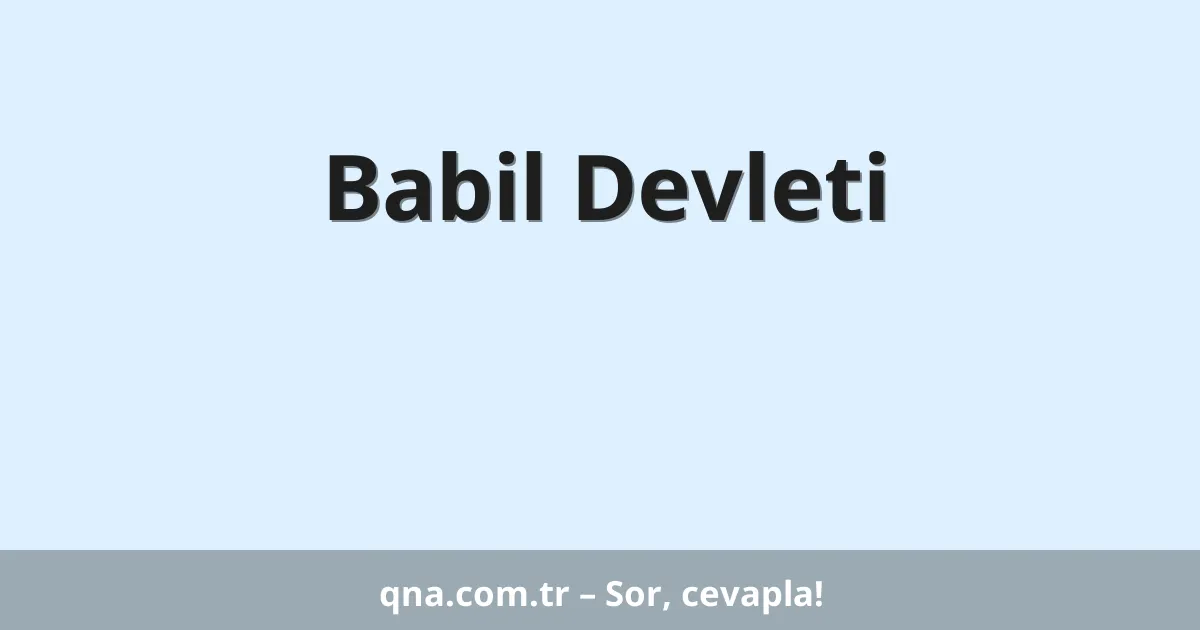 Babil Devleti