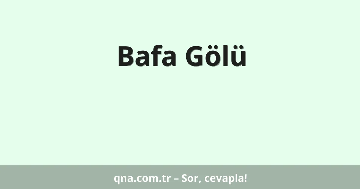 Bafa Gölü