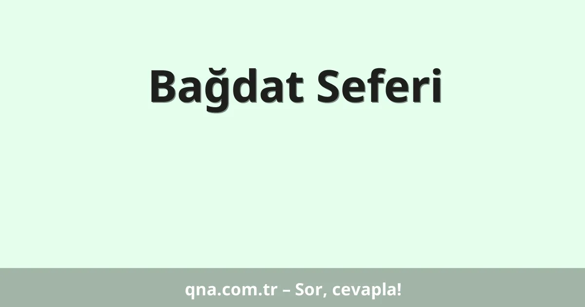 Bağdat Seferi