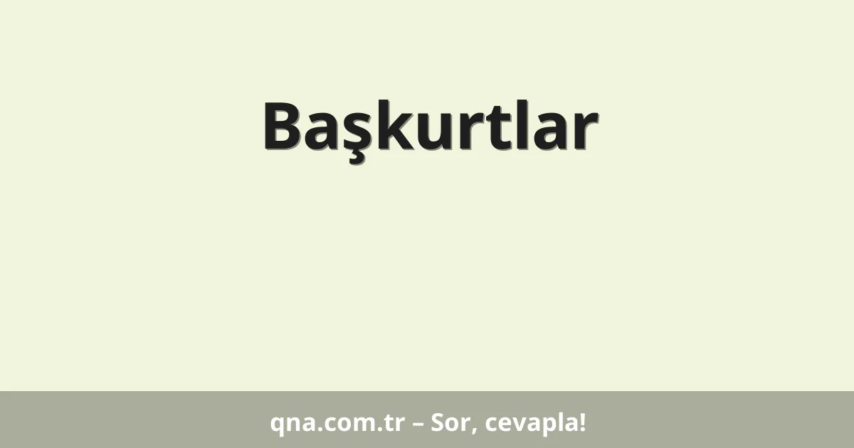 Başkurtlar