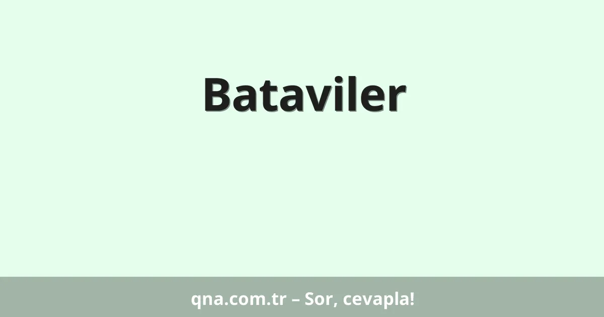 Bataviler