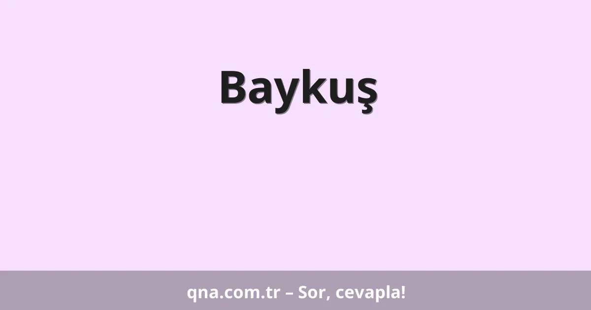 Baykuş
