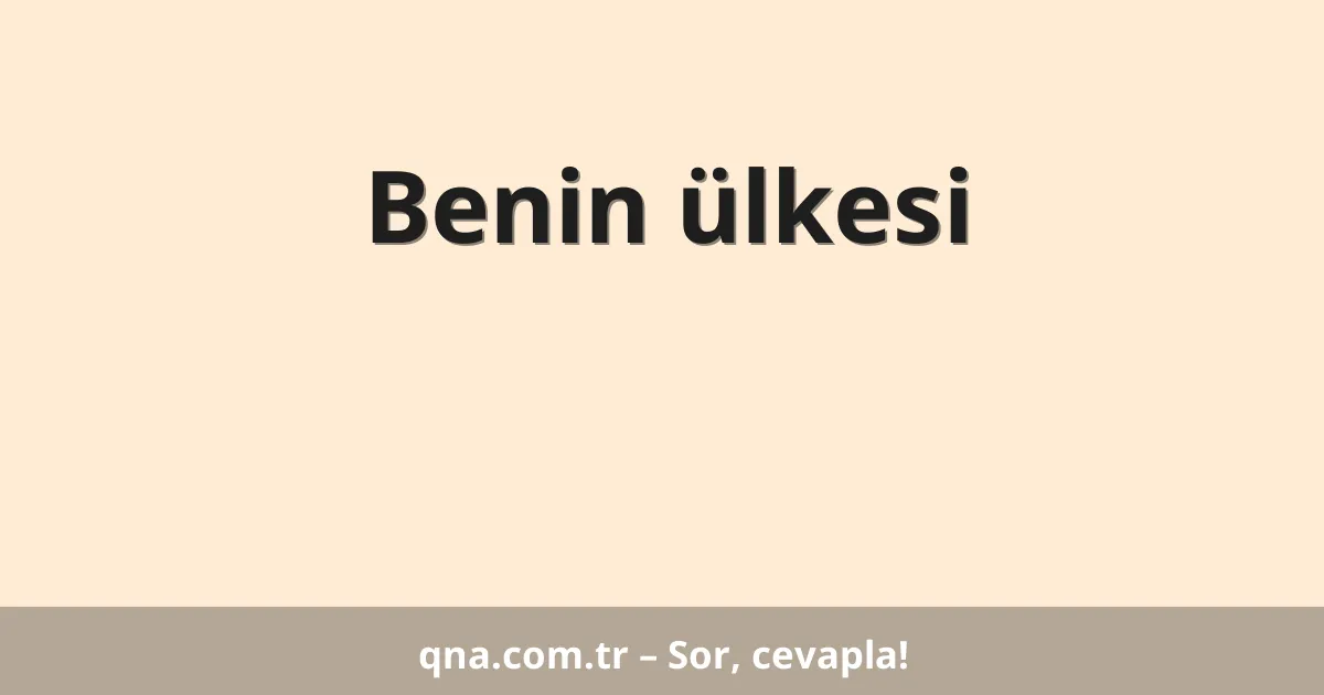 Benin ülkesi