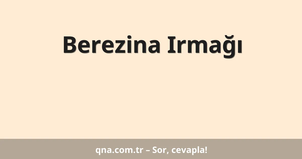 Berezina Irmağı