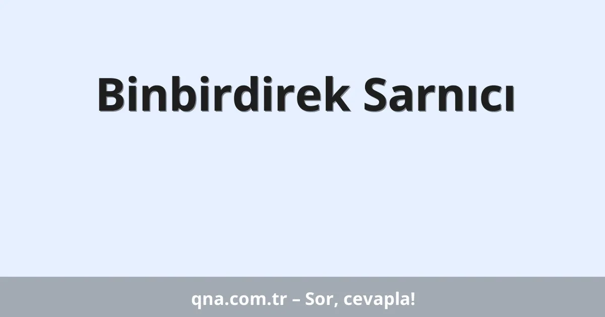 Binbirdirek Sarnıcı