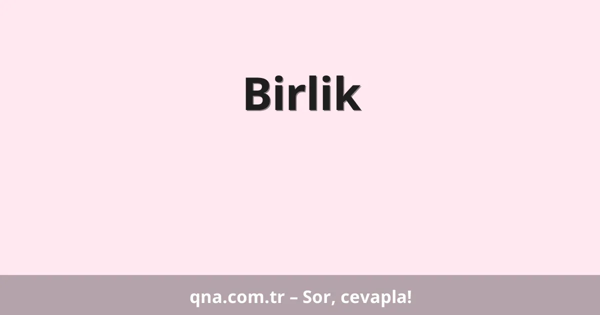 Birlik