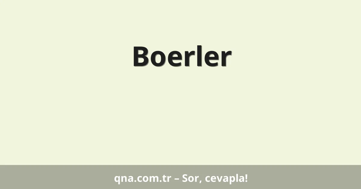 Boerler