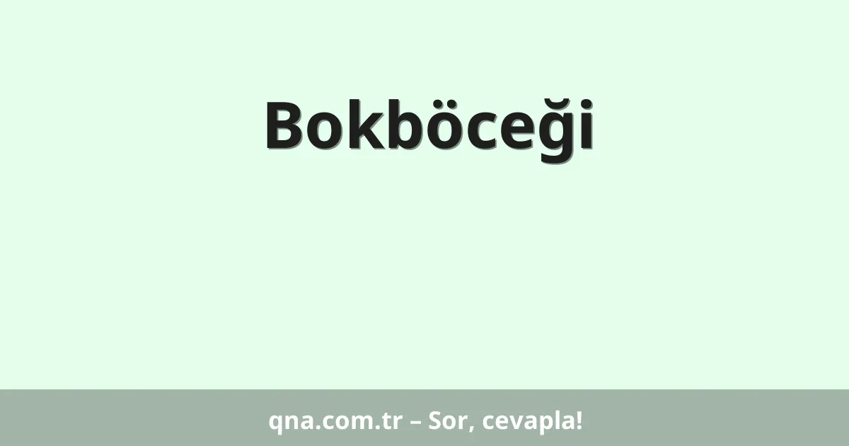 Bokböceği