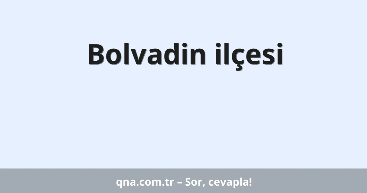 Bolvadin ilçesi