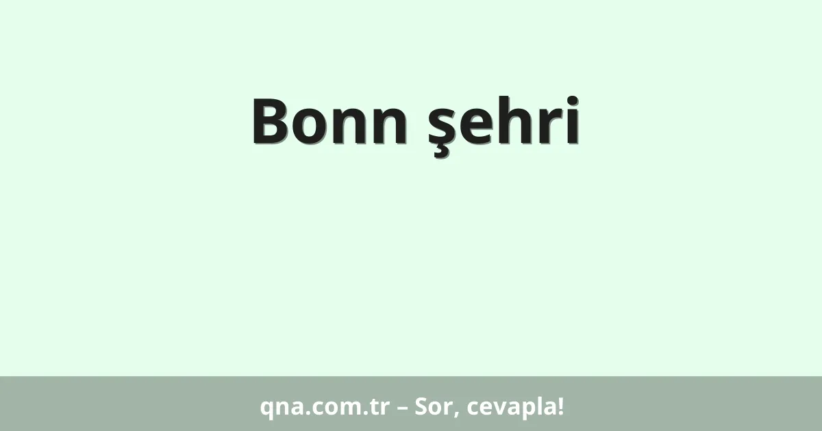 Bonn şehri