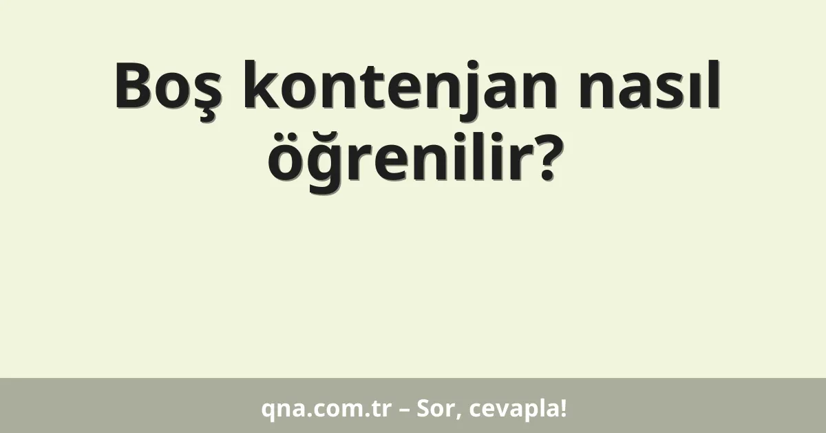 Boş kontenjan nasıl öğrenilir?