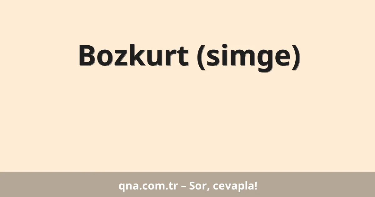 Bozkurt (simge)