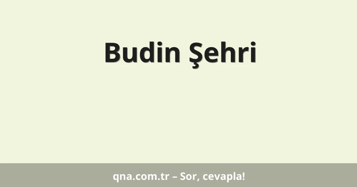 Budin Şehri