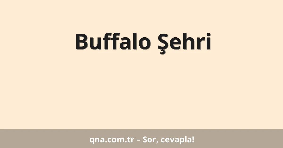 Buffalo Şehri