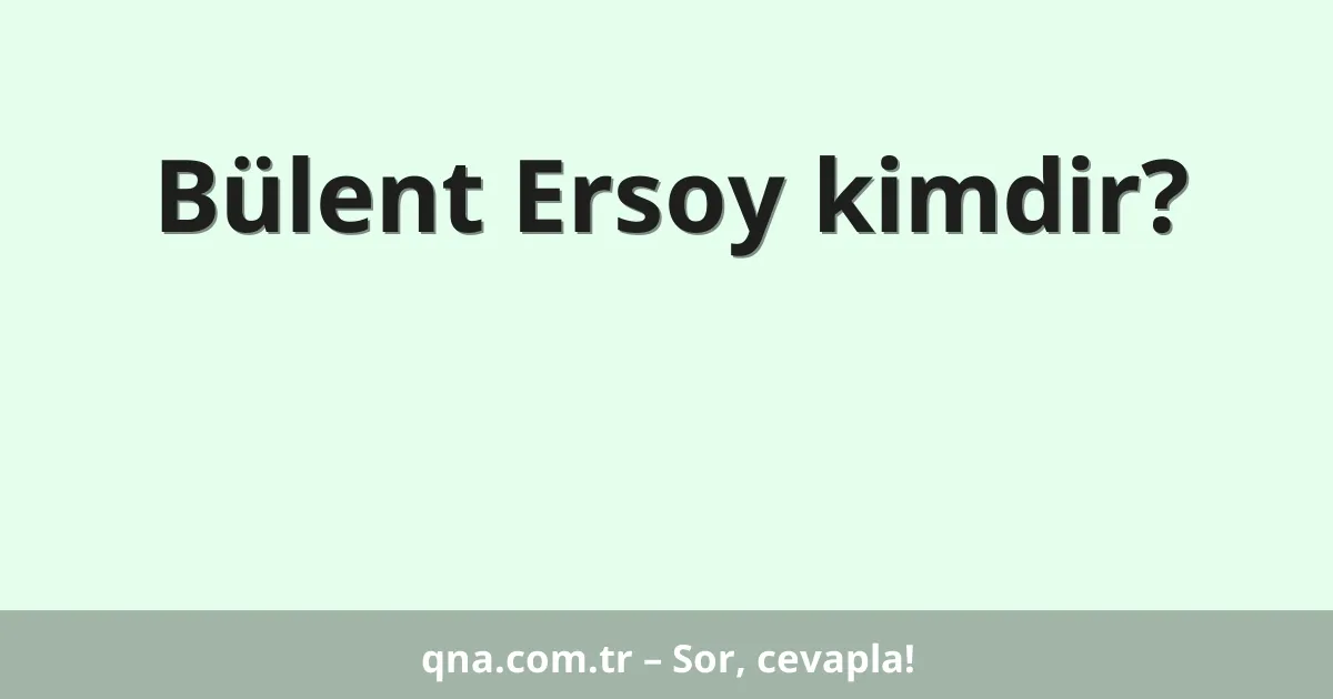 Bülent Ersoy kimdir?