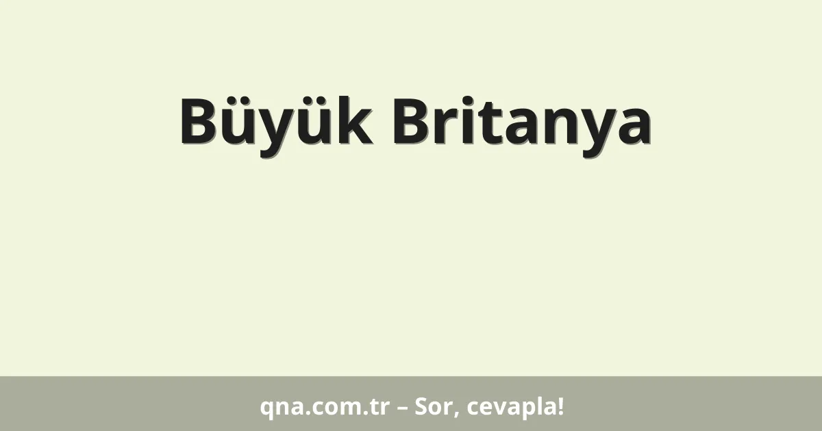 Büyük Britanya