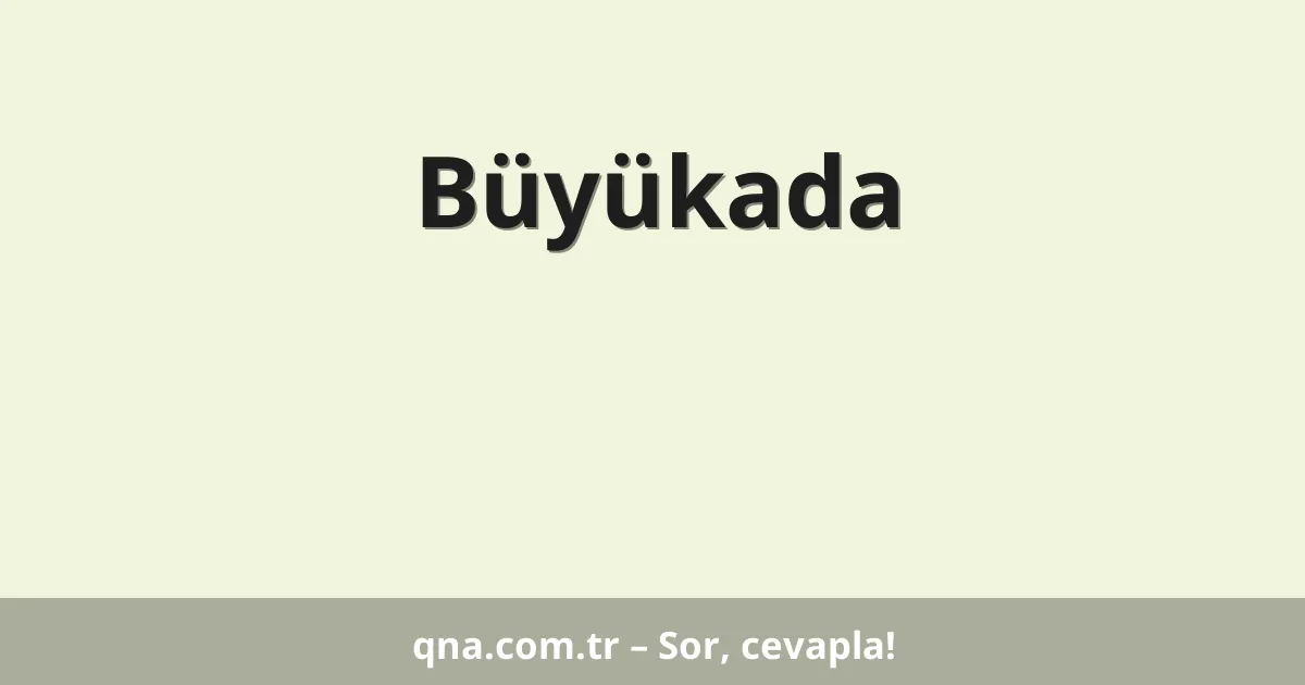 Büyükada