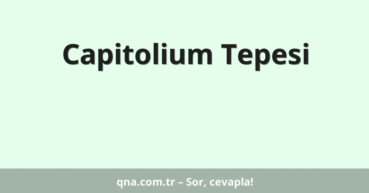 Capitolium Tepesi