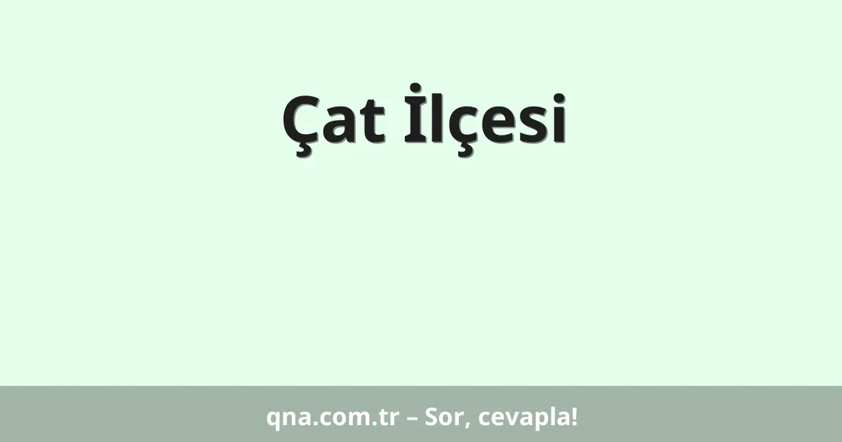 Çat İlçesi
