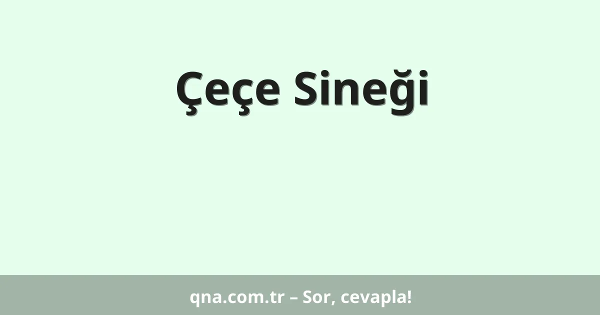 Çeçe Sineği