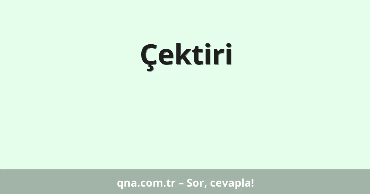 Çektiri