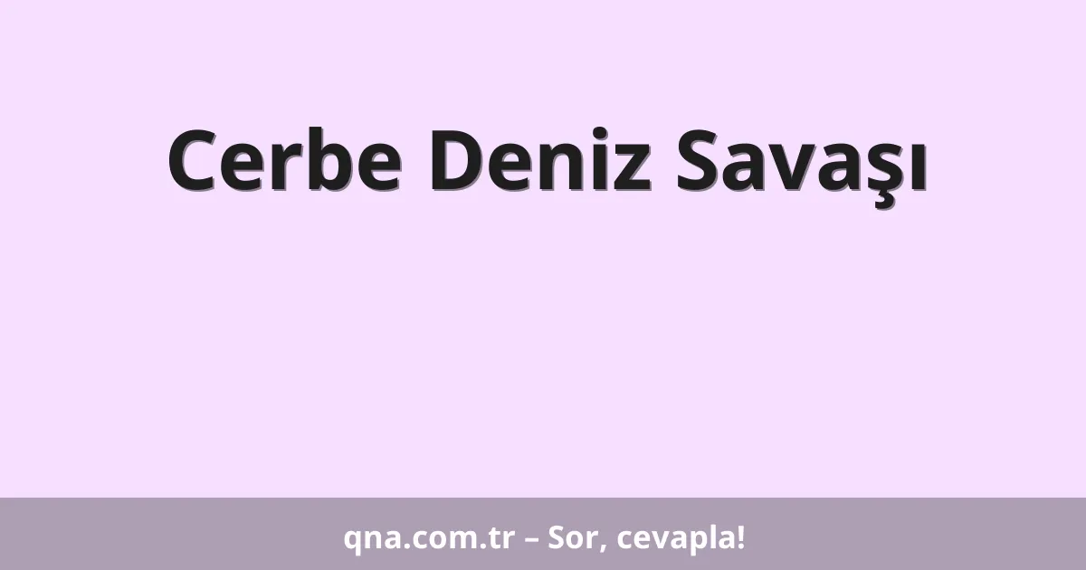 Cerbe Deniz Savaşı