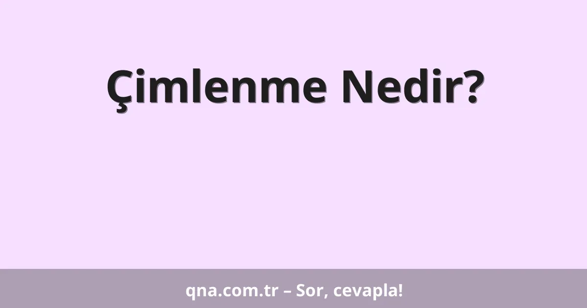 Çimlenme Nedir?