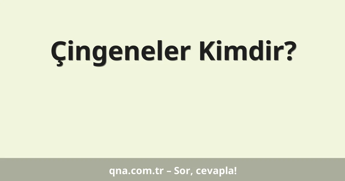 Çingeneler Kimdir?