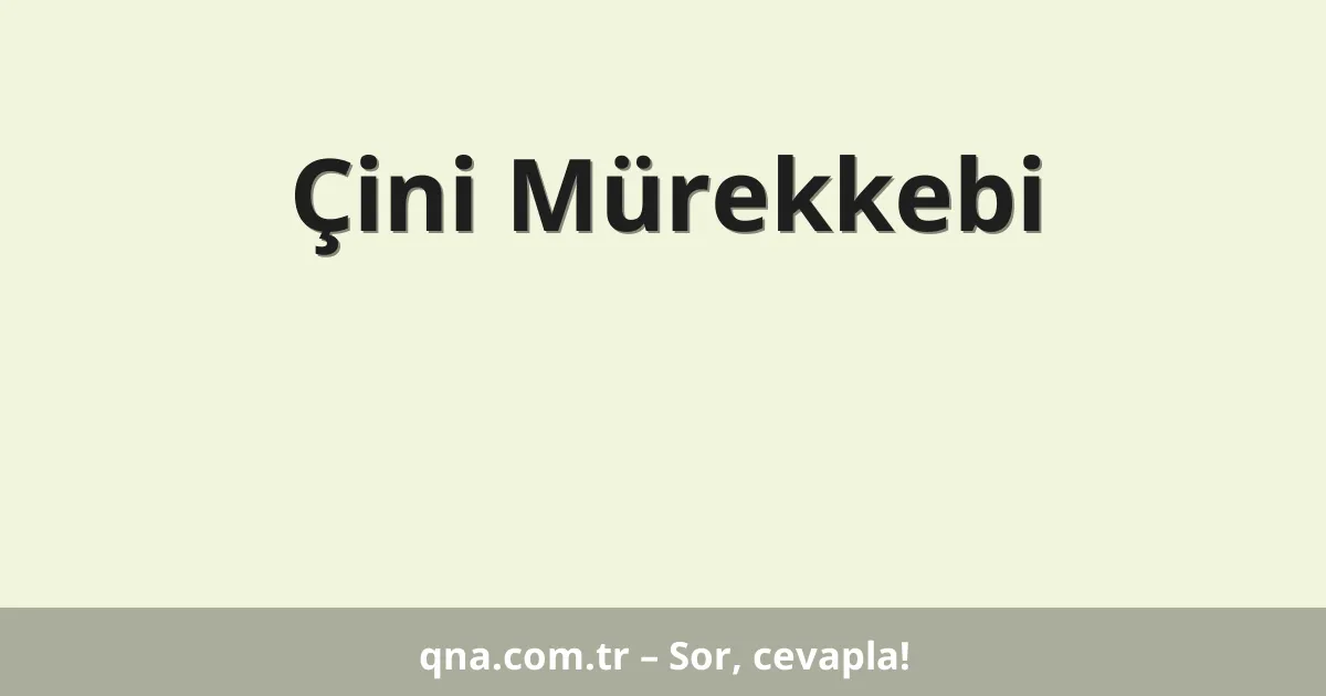 Çini Mürekkebi