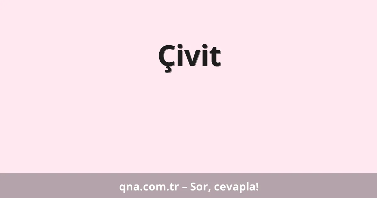 Çivit