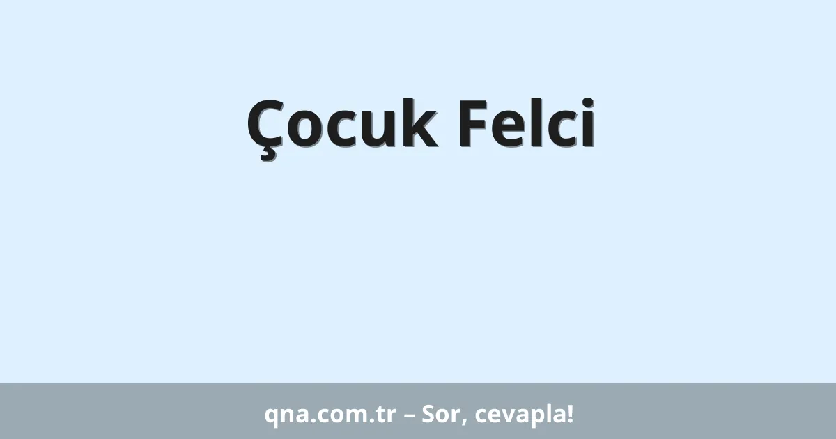 Çocuk Felci