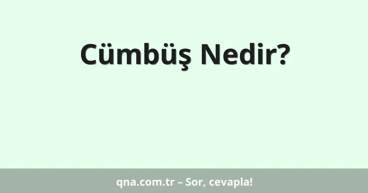 Cümbüş Nedir?