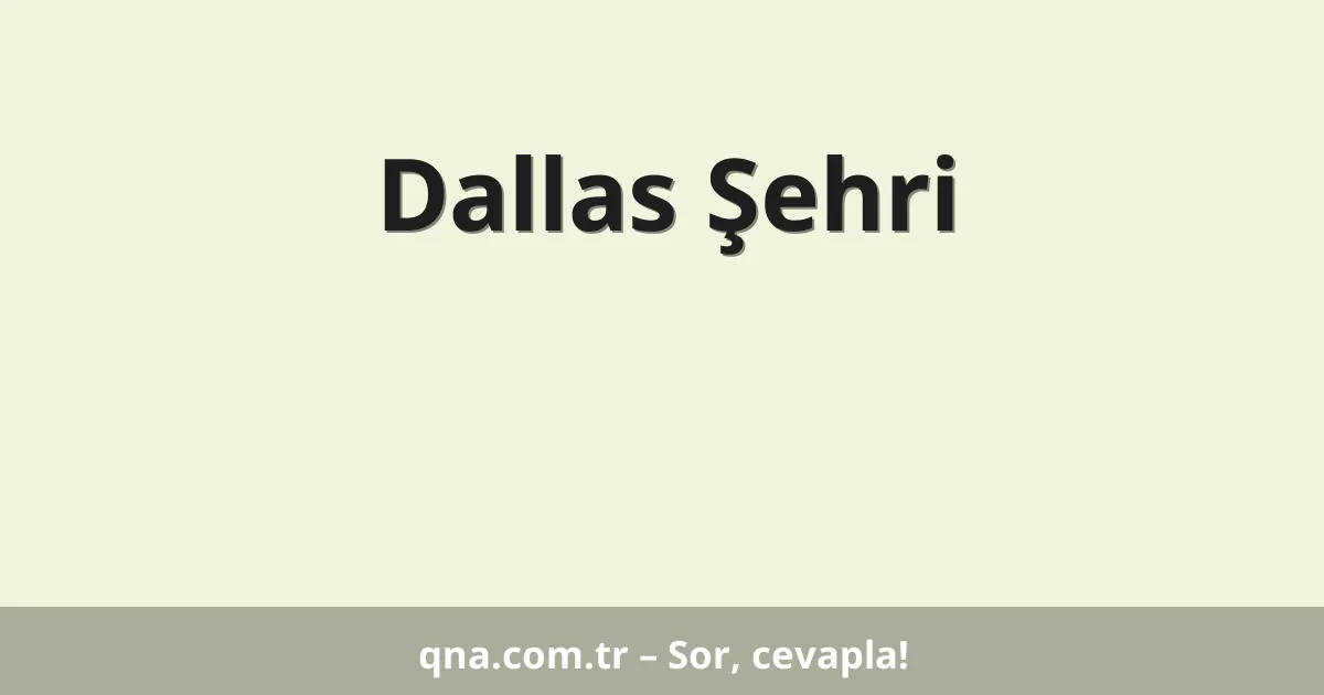 Dallas Şehri