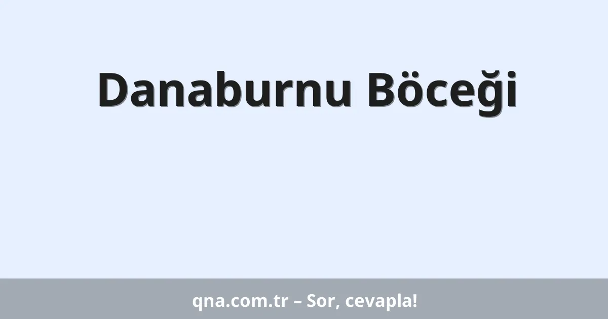 Danaburnu Böceği