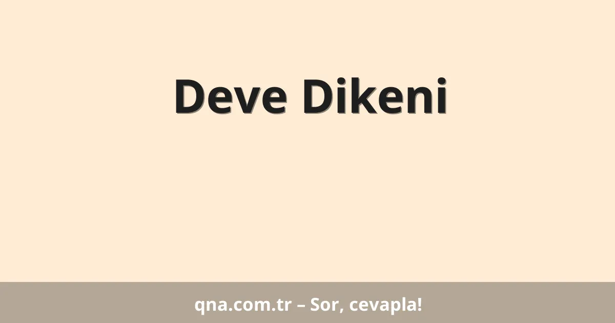 Deve Dikeni