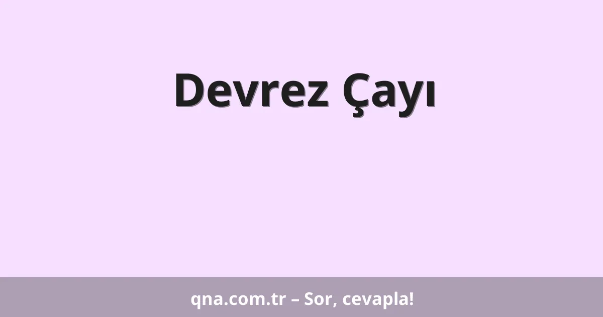 Devrez Çayı