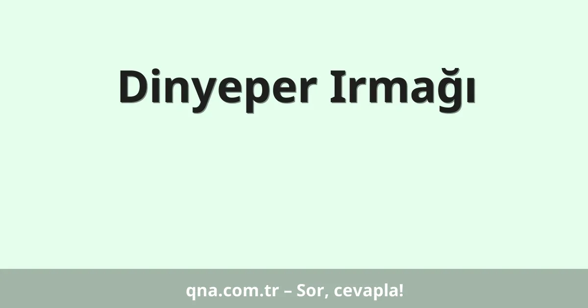 Dinyeper Irmağı