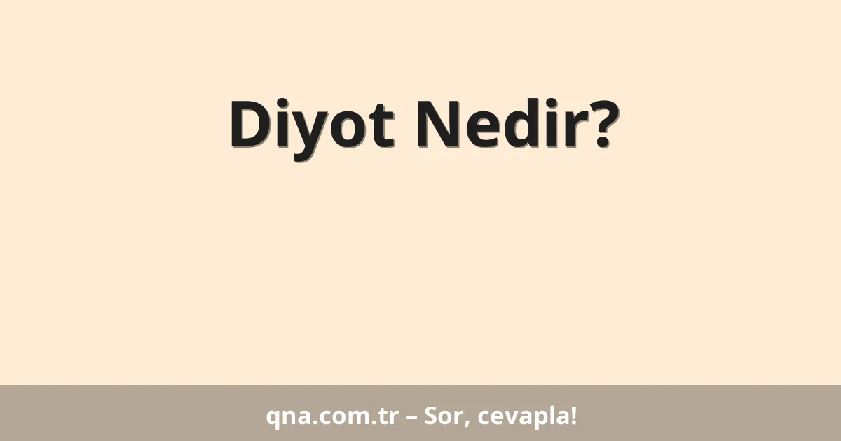 Diyot Nedir?