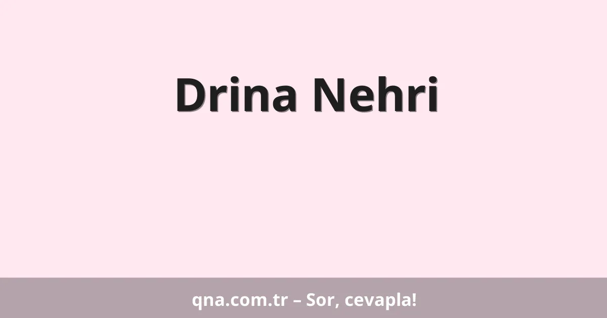 Drina Nehri