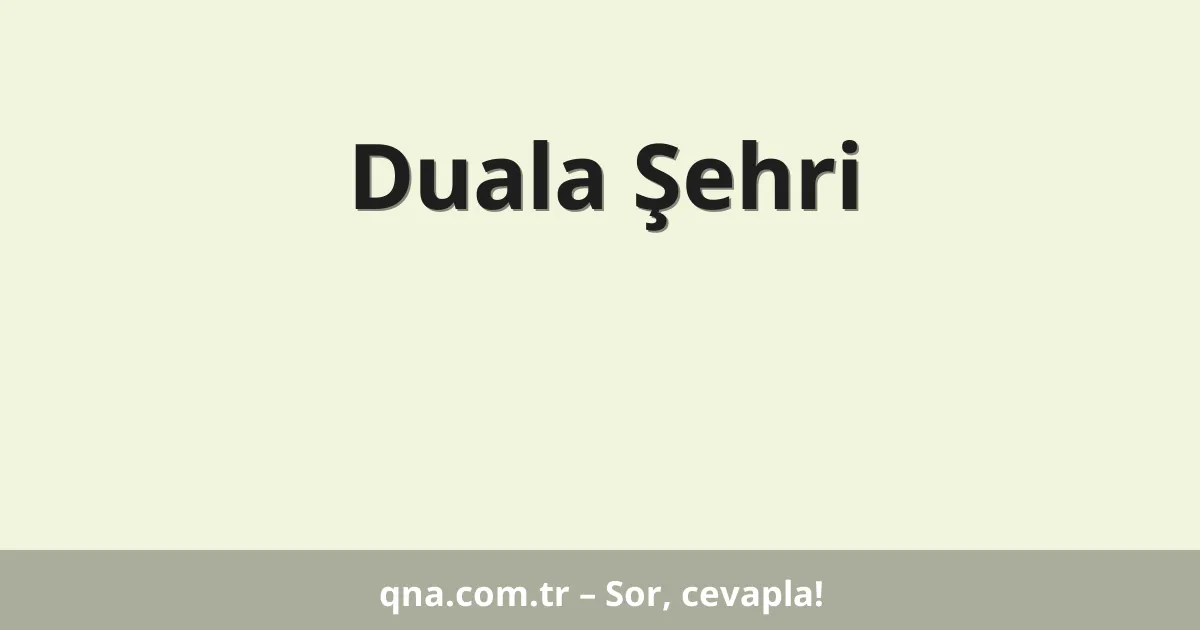 Duala Şehri