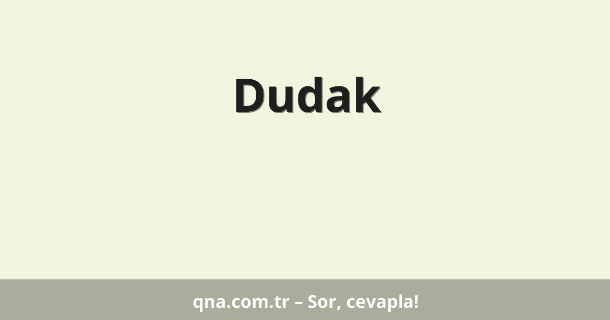 Dudak